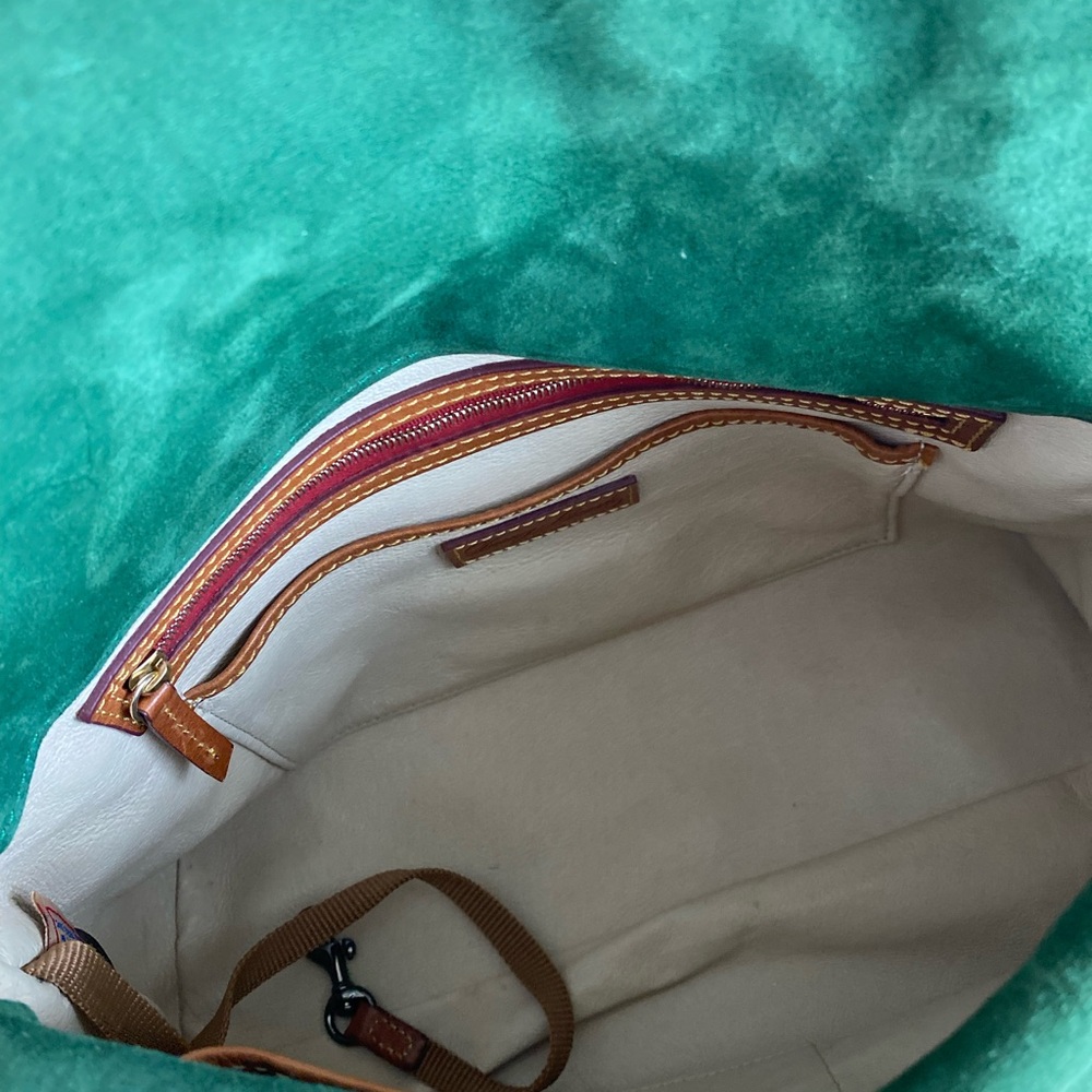 Dooney & Bourke FLORENTINE Hobo Handbag -LIBBY LEATHER INTERIOR Natural Brown - Picture 9 of 12